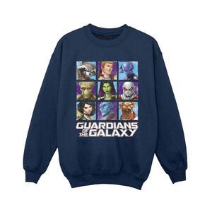Guardians Of The Galaxy Boys Character Squares Sweatshirt / Navy Blue